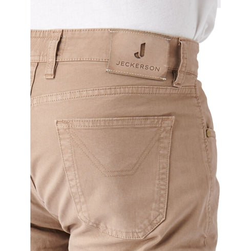 Jeckerson Pantaloni Pantaloni Uomo John in cotone cinque tasche Sabbia A23-JECKERSONPA077JOHNGABA0001-8002-28 - Francavilla Moda